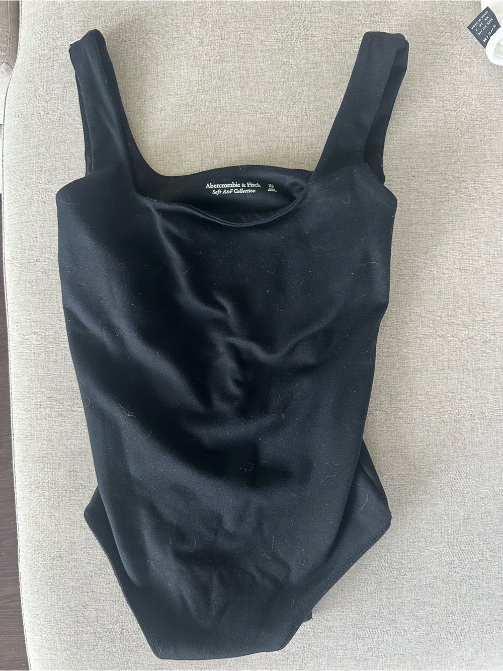Abercrombie & Fitch Black Square Neck Bodysuit - Scoop Style